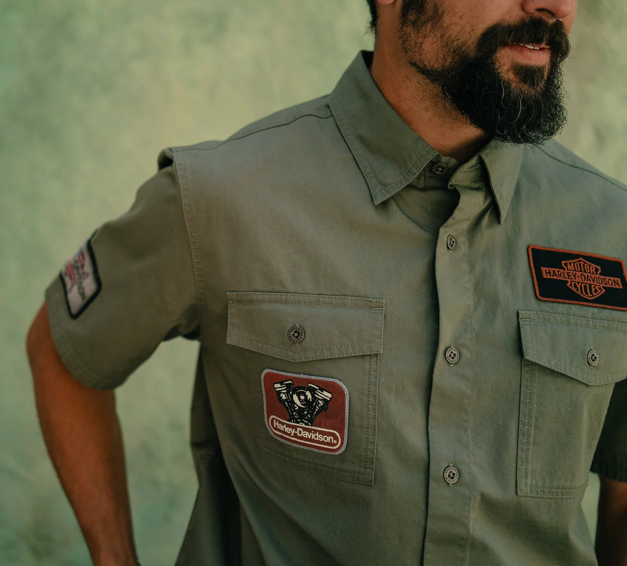 MENS V-TWIN EQUIPPED SOLID MECHANICS SHIRT