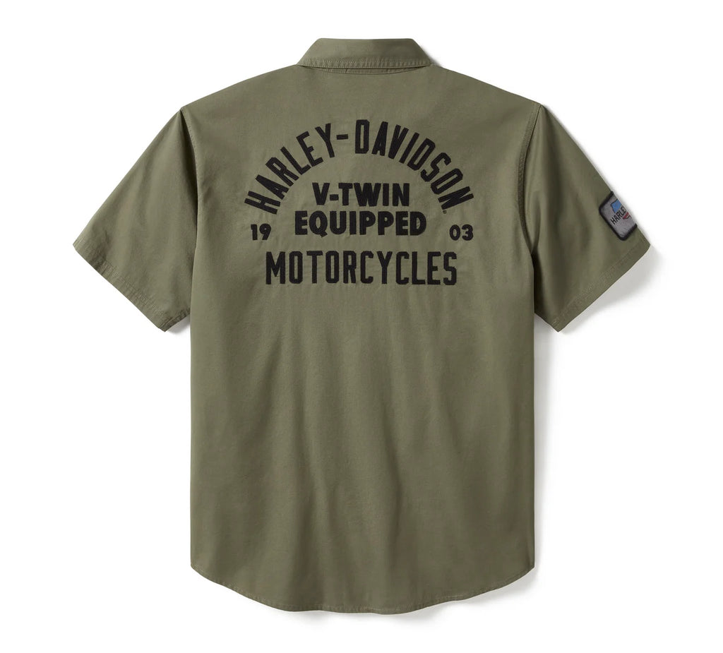MENS V-TWIN EQUIPPED SOLID MECHANICS SHIRT