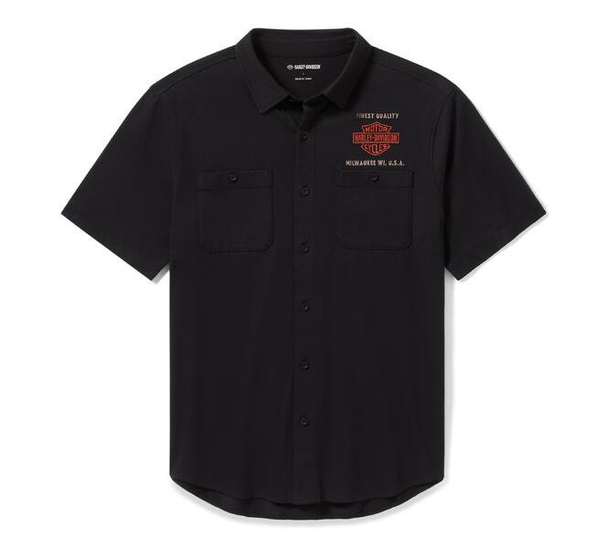 HARLEY EMBROIDERED BUTTON UP