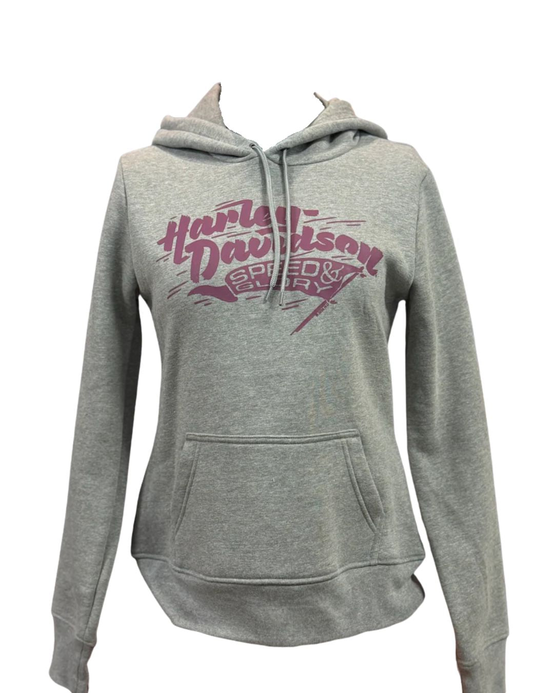 HARLEY DAVIDSON WOMENS FULL TILT HOODIE SWEATSHIRT- GREY