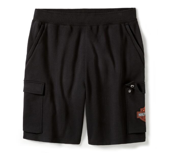 MENS ESSENTIAL FLEECE CARGO SHORT